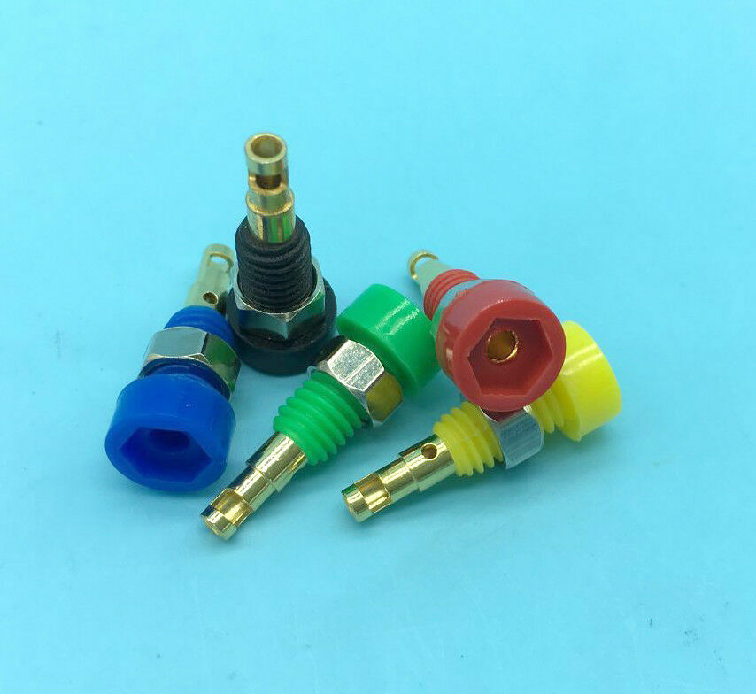 colors Copper 2mm banana jack socket binding post panel mount M5 jack test probe
