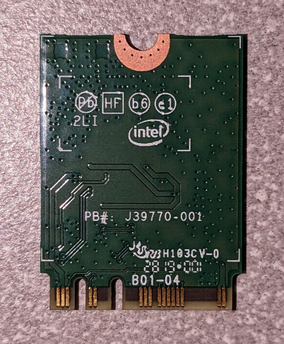 Intel Wireless-Ac 9260, 2230, 2X2 Ac+Bt, Gigabit, No Vpro
