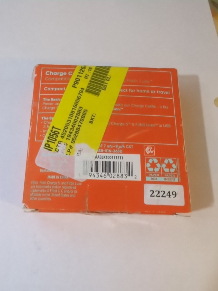 Onn. Charge Cable For Fitbit Charge 5 & Luxe