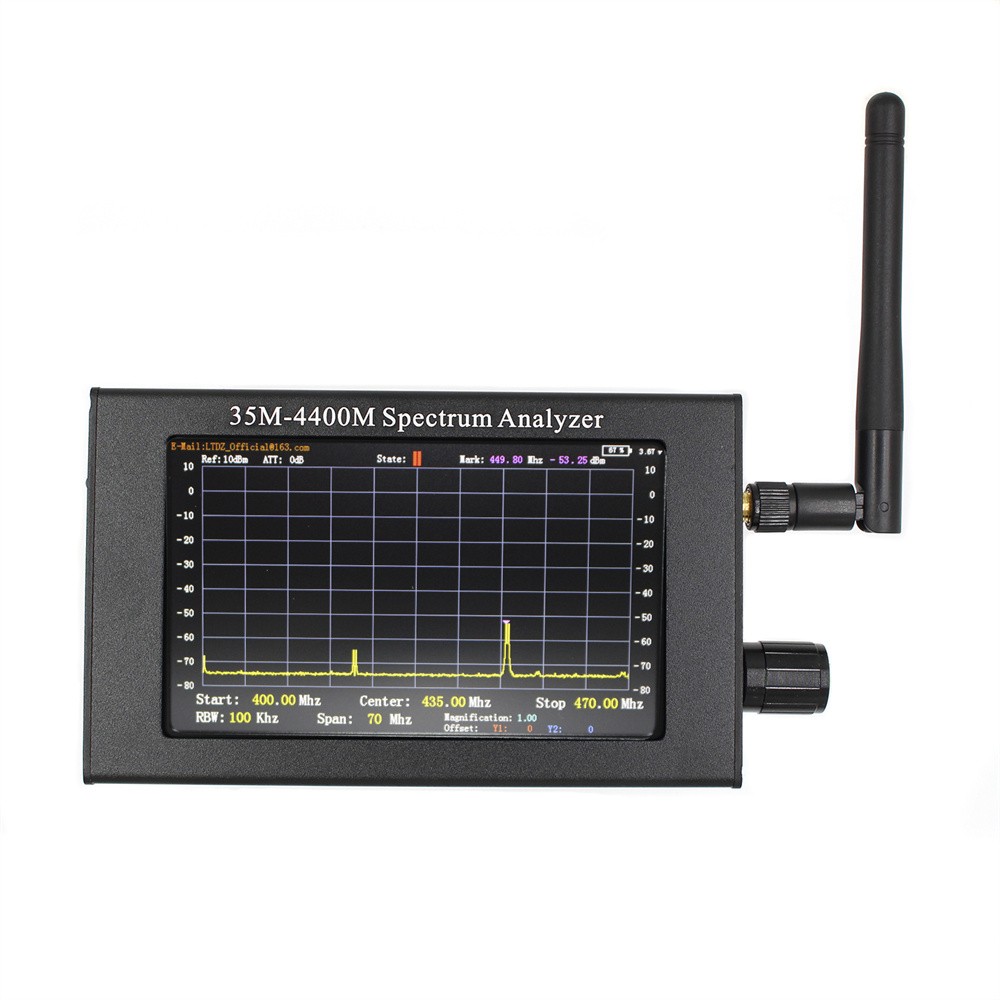 35M-4400MHz Spectrum Analyzer 4.3Inch LCD Screen Professional Handheld Simple