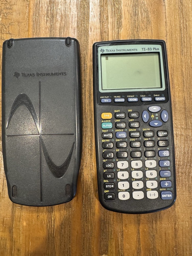 Texas Instruments TI 83 Plus Graphing Calculator Tested Working Clean Batteries
