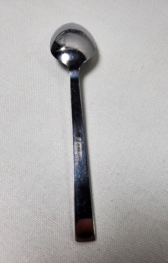 Vintage Stainless Steel Teaspoon Floral Panel Pattern Replacement Flatware Japan