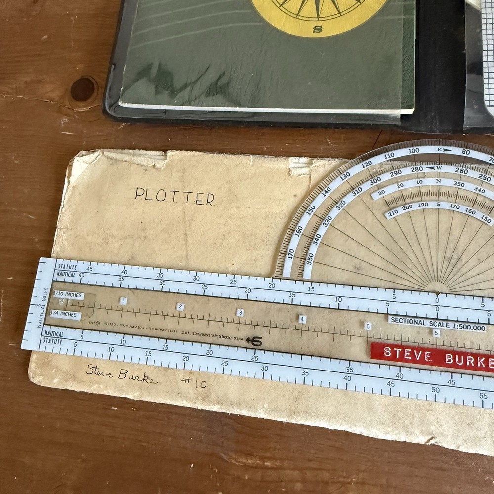 Vtg Aero Products Research E6-B Flight Computer w/Manual APR np-13 Plotter