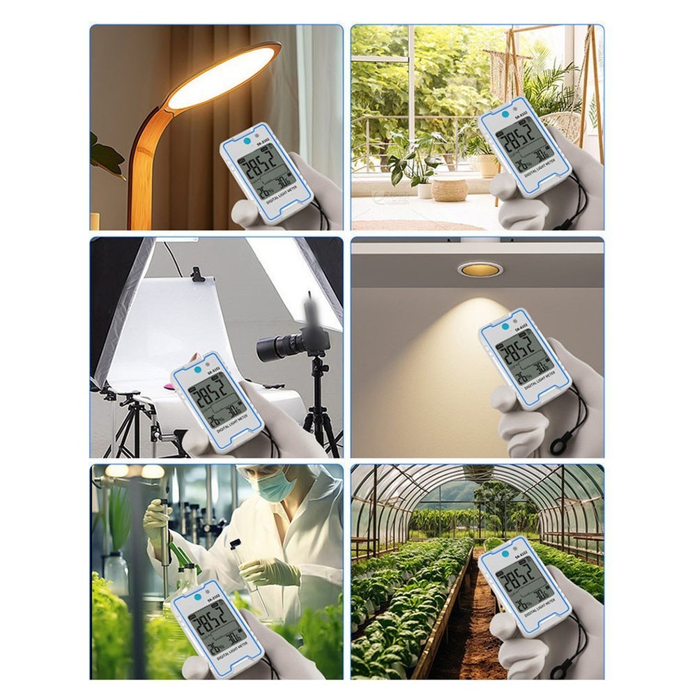 SK-8102 Light Intensity Meter for For MINI 0.1-999900 Lux Flicker Test Function