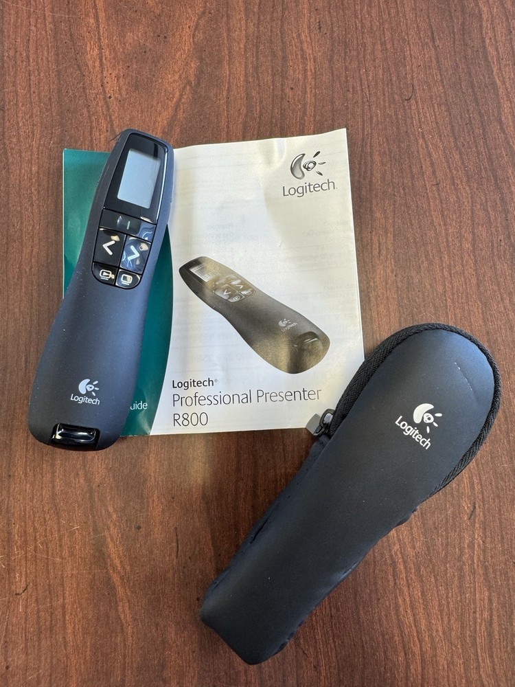 Logitech Wireless Presenter R400 With Case And Instructions TESTED