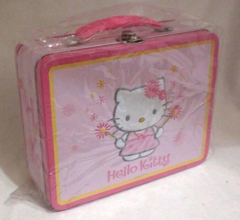 HELLO KITTY METAL EMBOSSED LUNCH BOX  NEW TIN BOX CO.