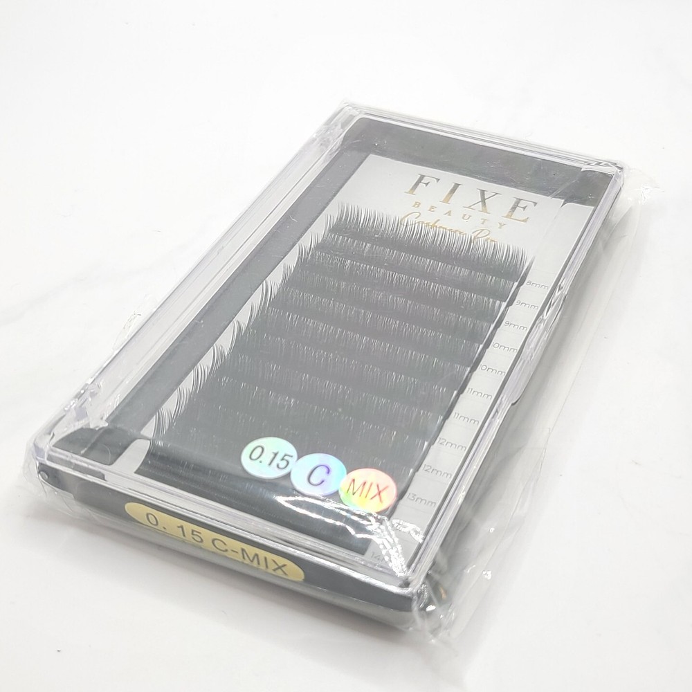 Fixe Beauty 6 Piece LASH KIT - Adhesive, Accelerator, Spoolies, + Extensions NEW