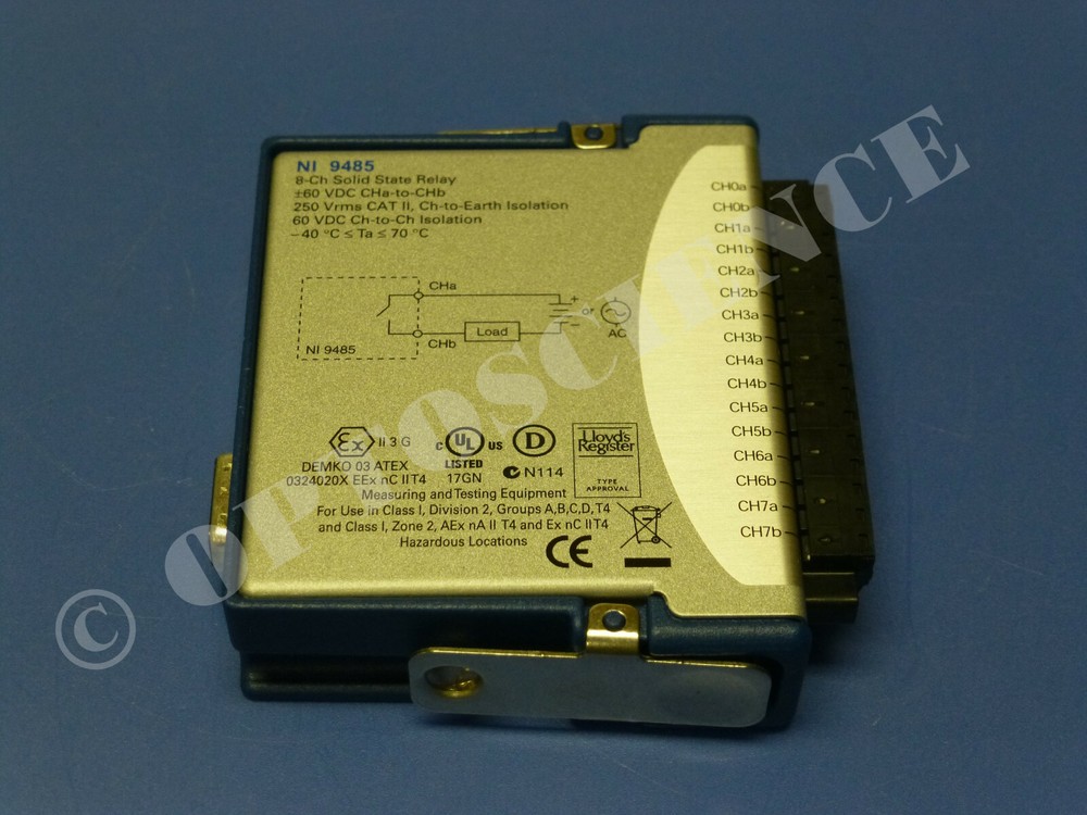 National Instruments NI 9485 cDAQ Relay Output Module, 8 Channel SSR