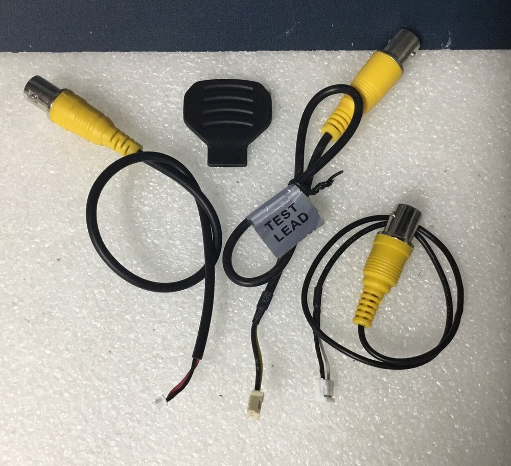 TEST LEAD for Surveillance CCTV Security Camera, 3 Different Size / Plugs + Key