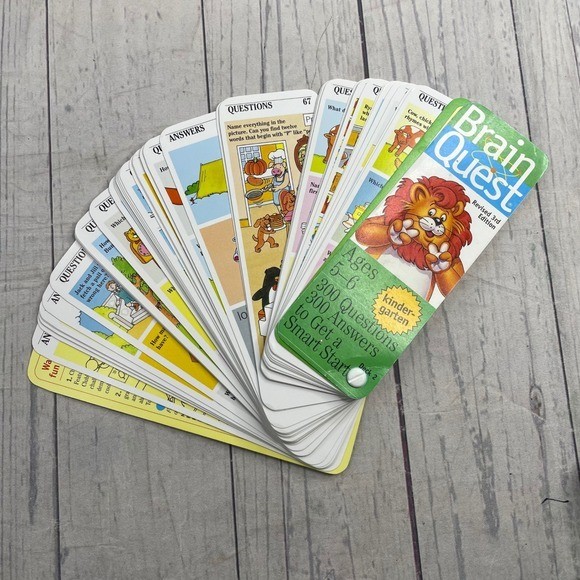 Brain Quest Kindergarten Revised 3rd Edition Deck 2 Ages 5-6 300 Questions