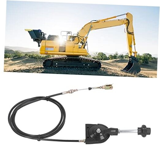 Excavator Throttle Control Cable, 2.5M/8.2FT Locking Throttle Cable