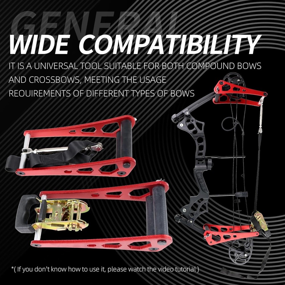 Universal Compound Bow Portable Archery Aluminum Alloy Bow Vise String Replac...