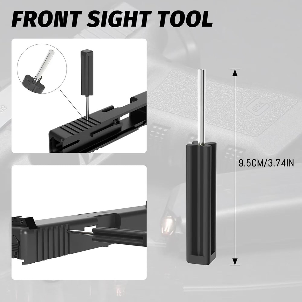 Universal Tool Kit with Front Sight Tool, Magazine Disassembly and Black