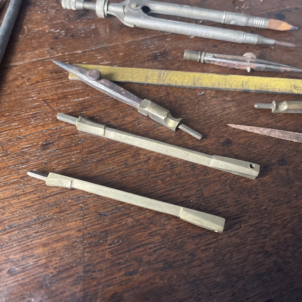 Vintage Drawing Set / Compass Set - Mathmatical Instruments
