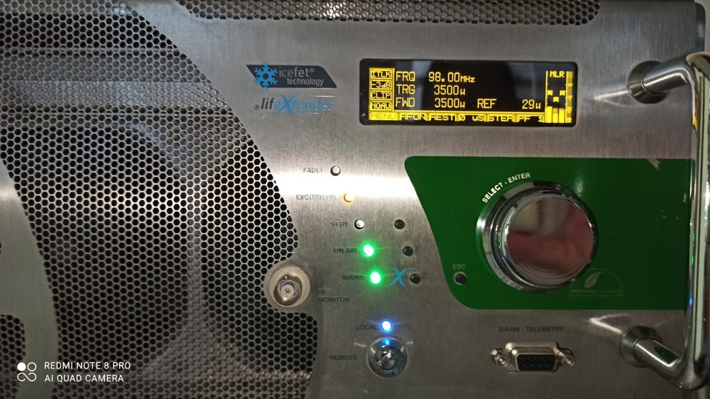 Broadcast Prof Elenos 3500W FM INDIUM STEREO Transmitter Wide Band - 88 108 Mhz