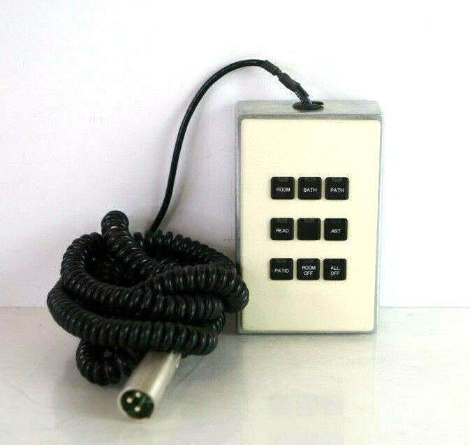 LiteTouch Tabletop/ Lamp Dimmer Box With 9 Button Almond Keypad A309