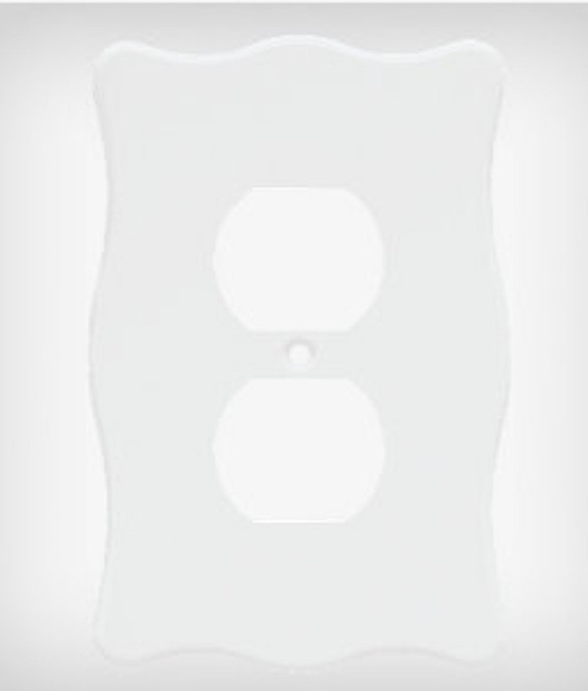 (12 Pack) Nylon Single Duplex Wall Plate White