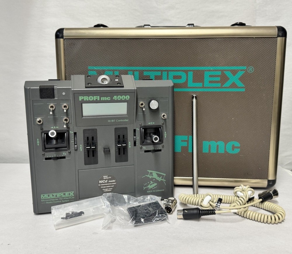 Multiplex Profi MC4000 Microcomputer FM-PPM/PCM ICOM -IC-R2 Radio Control System