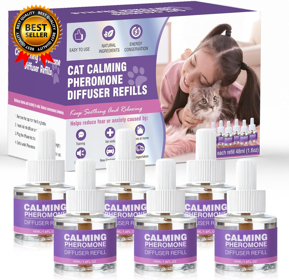 Cat Pheromones Calming Diffuser Refill 6 Pack Multicat Pheromone Diffusers