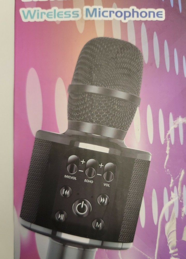 Wireless Karaoke Bluetooth Microphone & Carry Case.