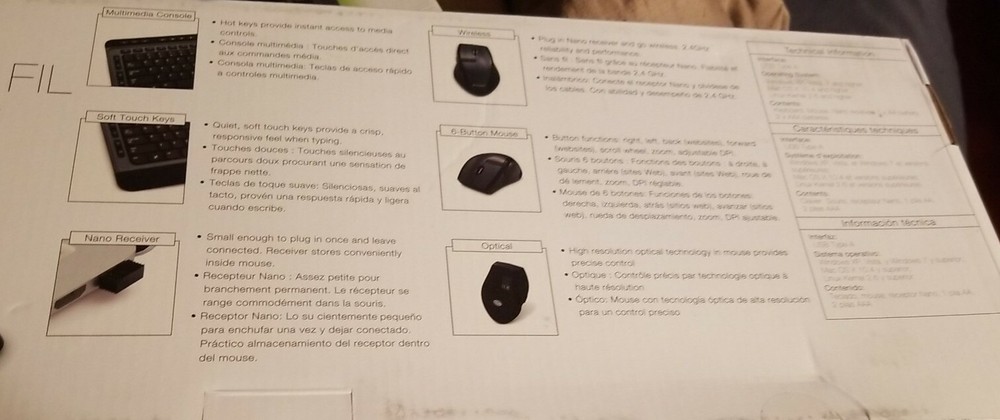 Verbatim Wireless Multimedia Keyboard and 6-Button Mouse Combo - Black - USB Typ