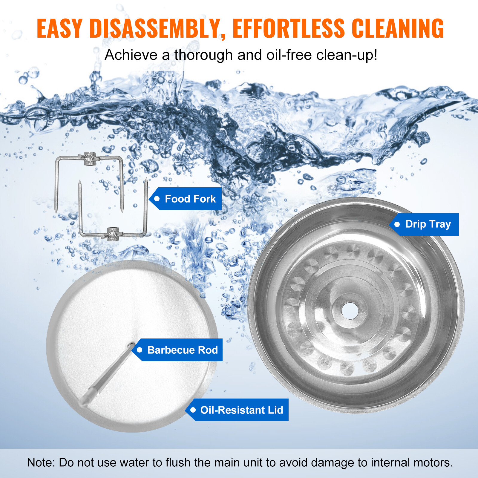 VEVOR Stainless Steel Shawarma Grill Machine Vertical Gyro Rotisserie Doner