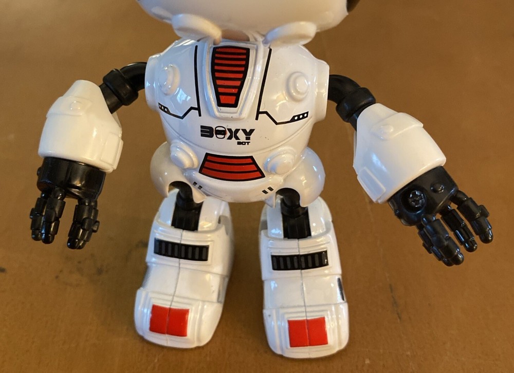 Brainstem Boxy Bot Series 1 White Robot - Touch Sensor Diecast Fully Posable