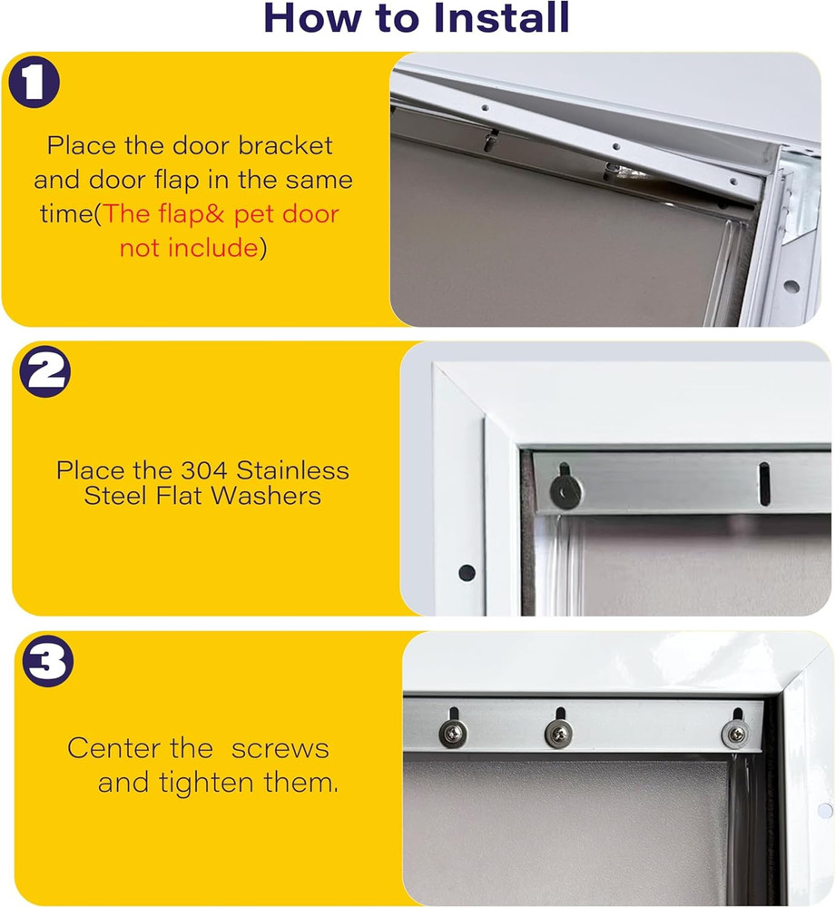 2Pcs PAC11-11040 Replacement Bracket for Petsafe Dog Door Replacement Flaps - Al