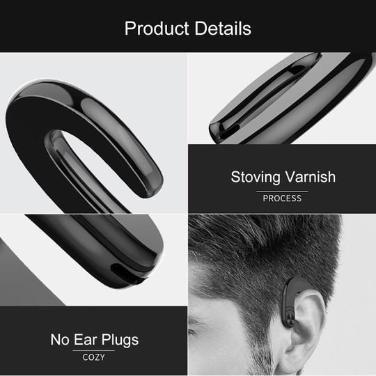 HBQ-Q25 Ultra-thin wireless Headset, Ergonomic design BLK .