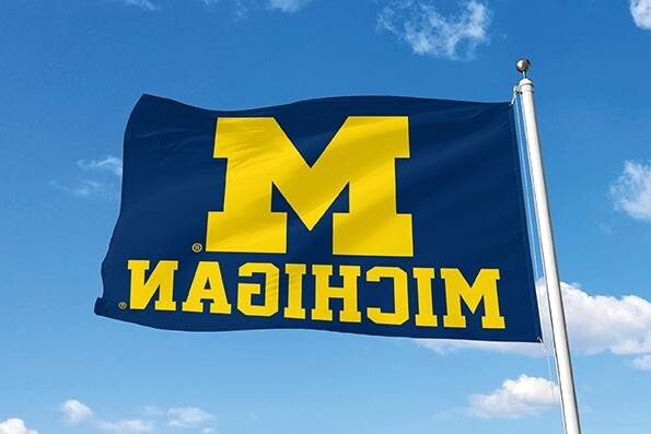 MICHIGAN WOLVERINES 3'X5' FLAG BANNER **100% FULL COLOR ON BOTH SIDES OF FLAG**