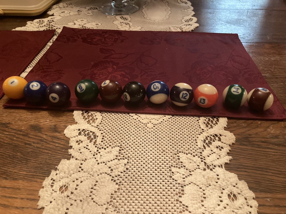 Small Pool Balls Around 1 in? 11 in all 4 Missing