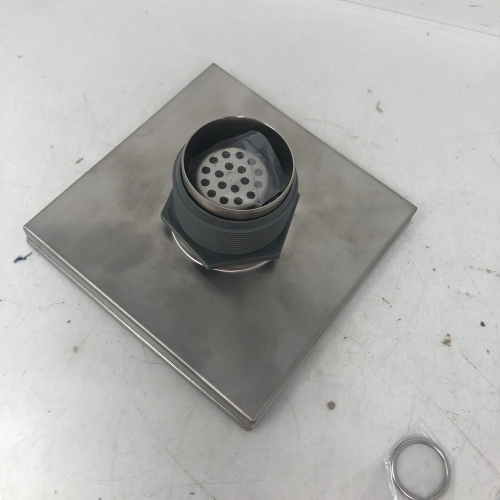 Square Shower Drain with Removable Tile Insert Grate,Brushed,Stainless Steel,6"