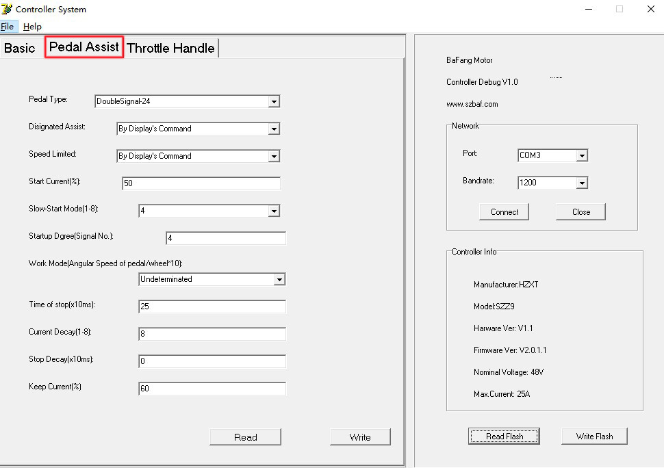 BAFANG USB Programming Cable PC Programmed Wiring for Ebike BBS0102 HD Mid Motor
