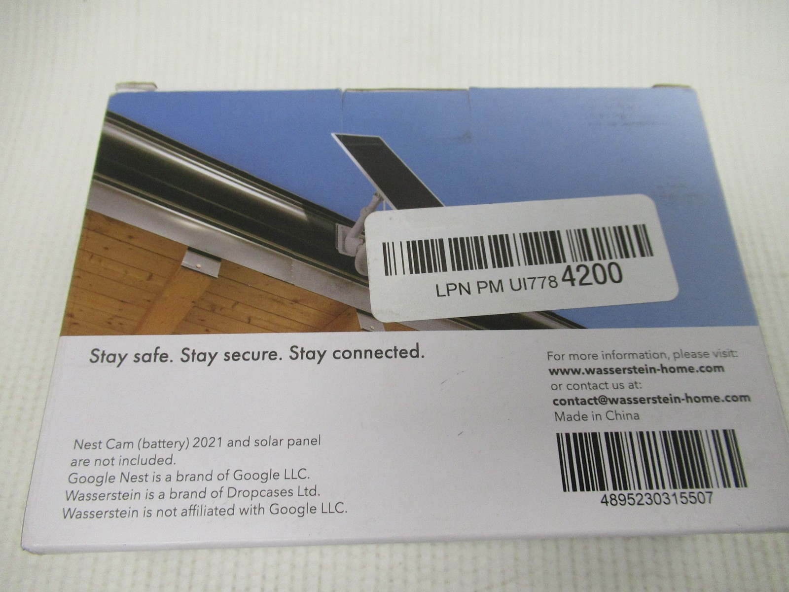 Wasserstein 2-in-1 Gutter Mount for Camera and Solar -Google Nest Cam (Battery)