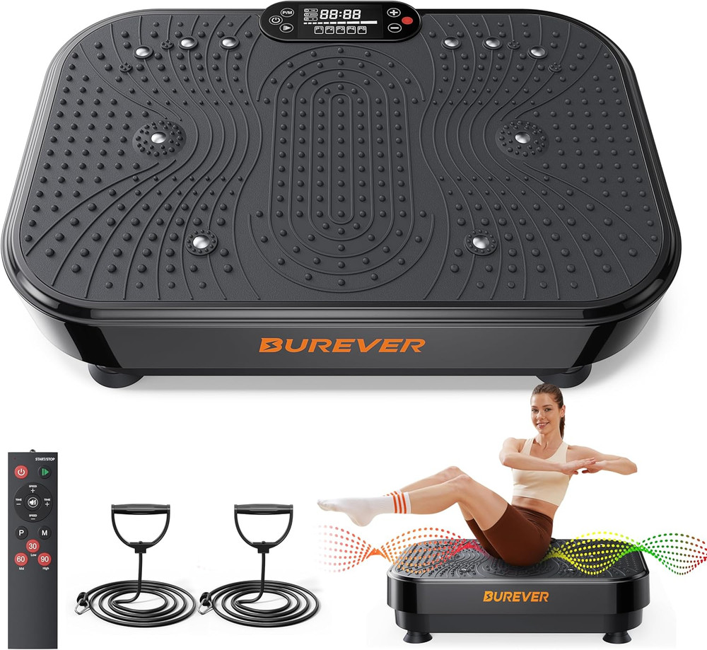 Vibration Plate Exercise Machine, Full Body Vibrating Plate for Lymphatic Draina