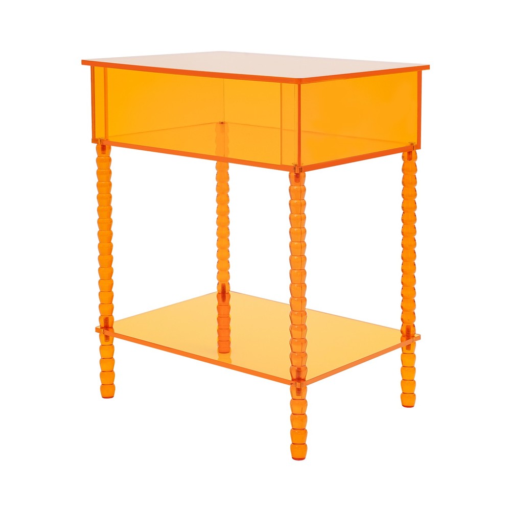 Acrylic End Table Side Table With Storage Couch Table Bedside Table For Dorm