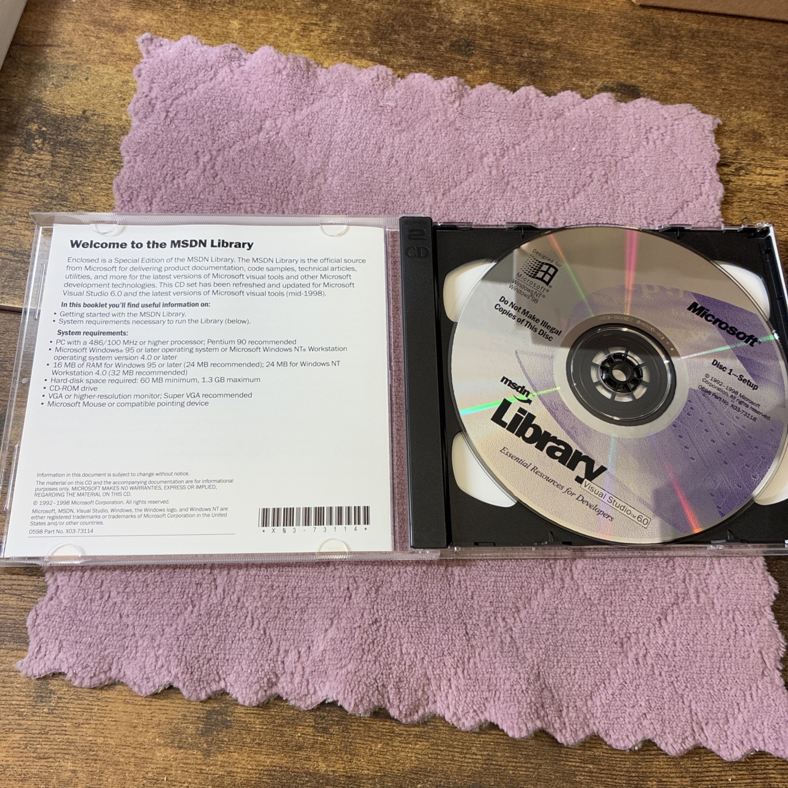 Microsoft Visual Studio 6.0 Enterprise Edition 628-00404 Retail Box Complete CIB