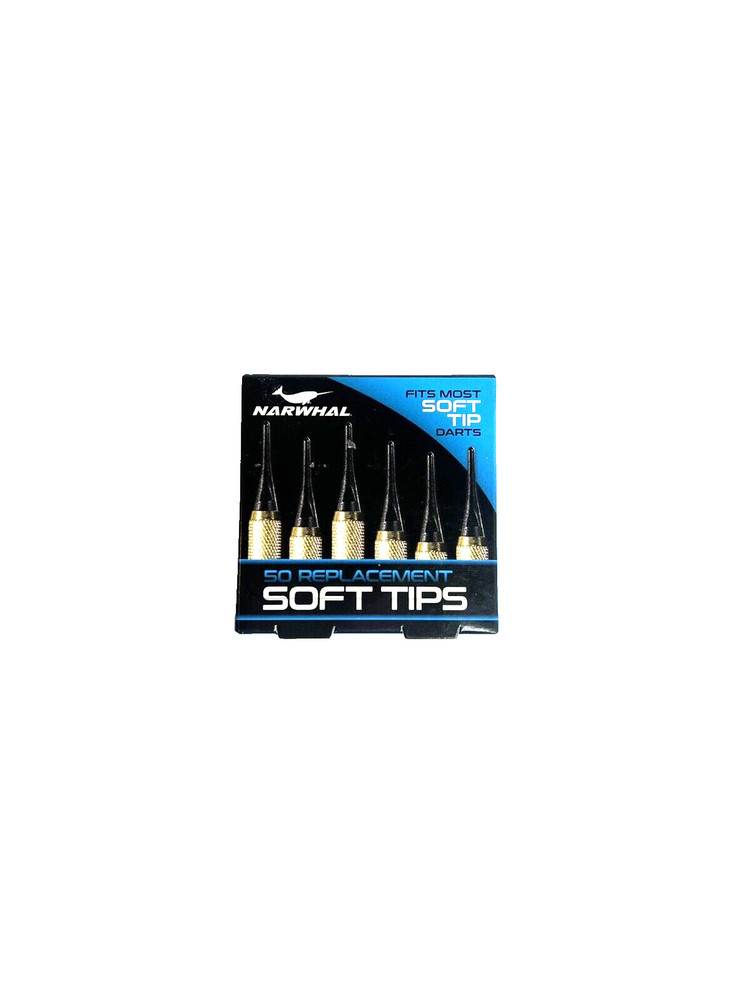Narwhal Soft Tips Replacement for Darts *BRAND NEW IN PACK* 50 Tips