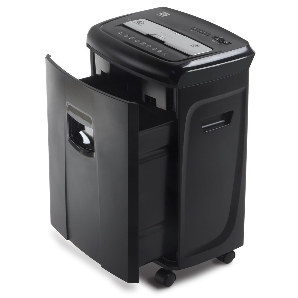 8 Sheet Microcut Rolling Shredder Document Shredding with Pullout Basket Office
