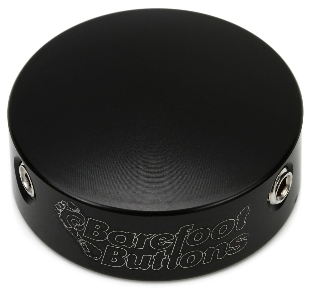 Barefoot Buttons V2 Standard Footswitch Cap - Black (5-pack) Bundle
