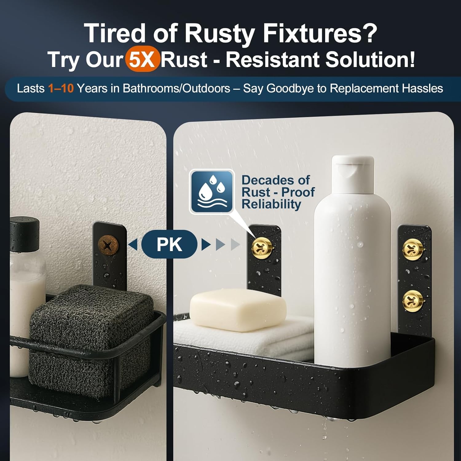 160 Pcs Self Drilling Drywall Anchors with Screws, 2Sizes 80 Sheetrock...