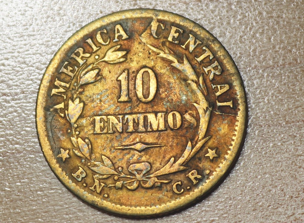 1947 Costa Rica 10 Centimos Retained CUD Error