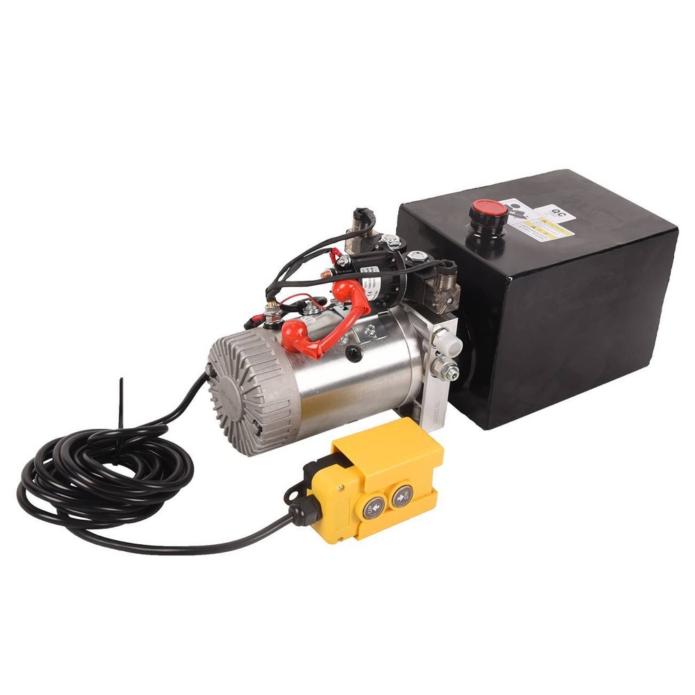 Hydraulic Pump 8 Quart Double Acting for Dump Trailer Forklifts Lifting Platform