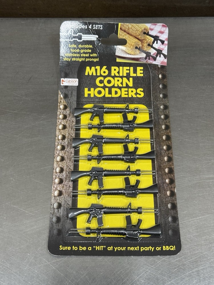Gibson M16 Rifle Corn Holders Corn On The Cob - 4 Sets - New