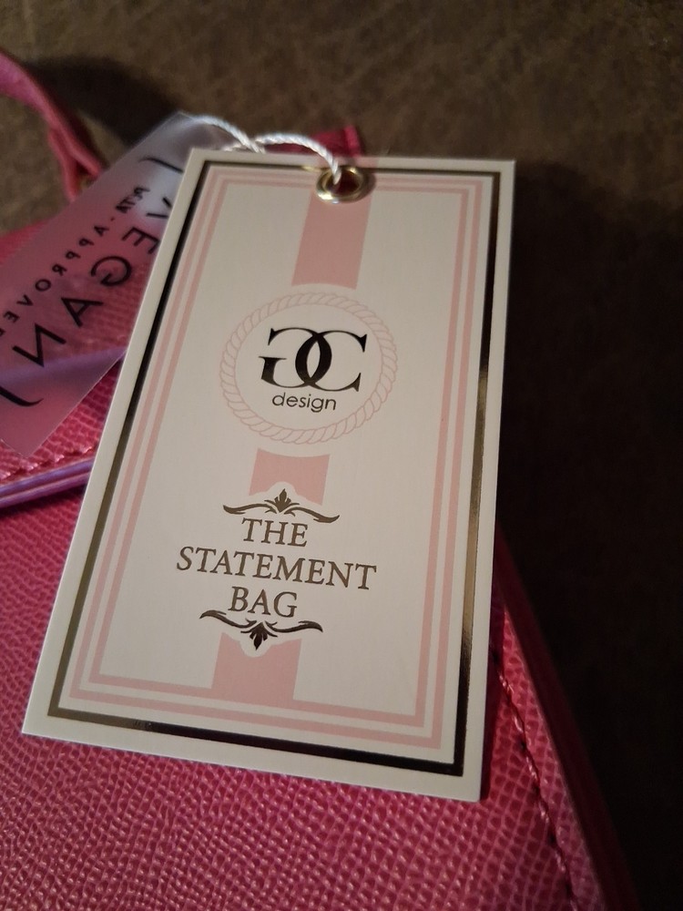 The Statement Bag Vegan Leather Pink Tote