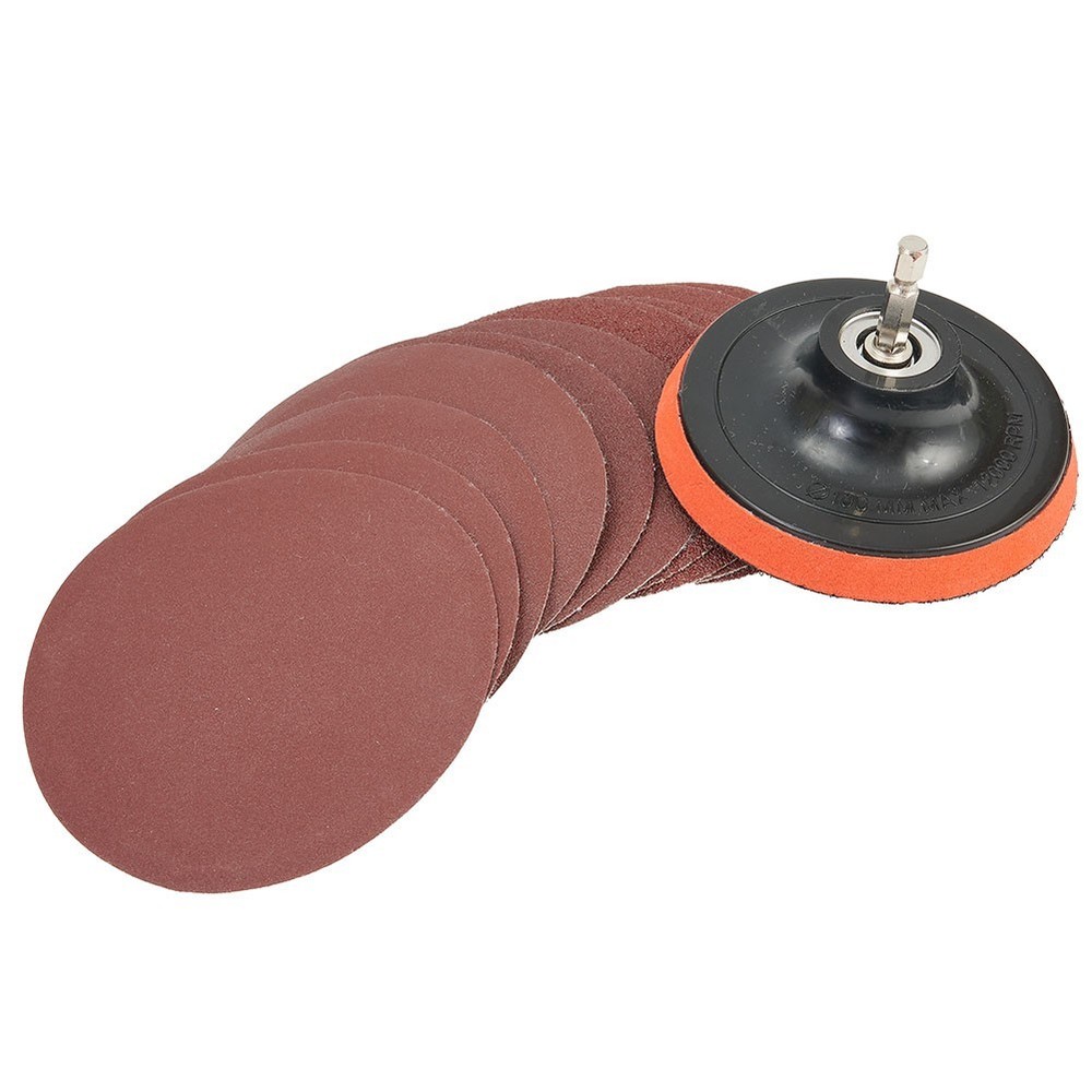 Sanding Disc Aluminium Oxide Hook&Loop M10 M10 Set Polyurethane Sanding