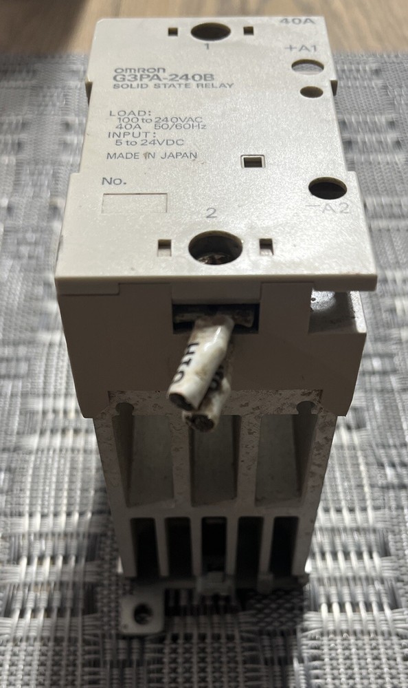 OMRON G3PA-240B-VD Solid State Relay, 40A, Zero Switching, 24Vdc Input, 240 Vac