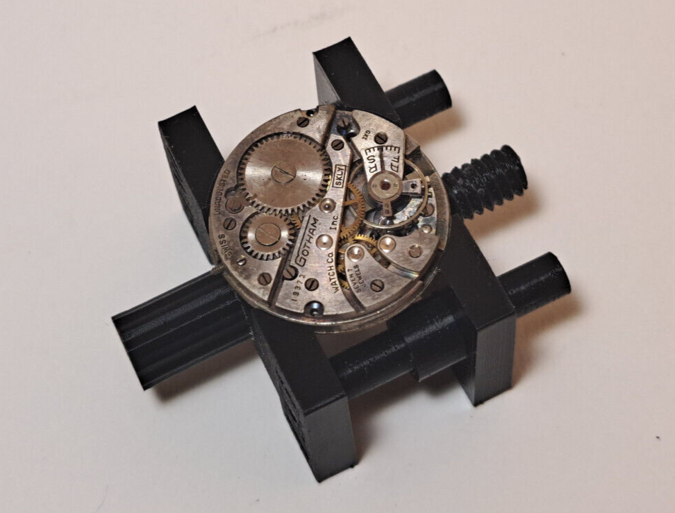 Watchmaker Movement Vise and Case Cushion Combo