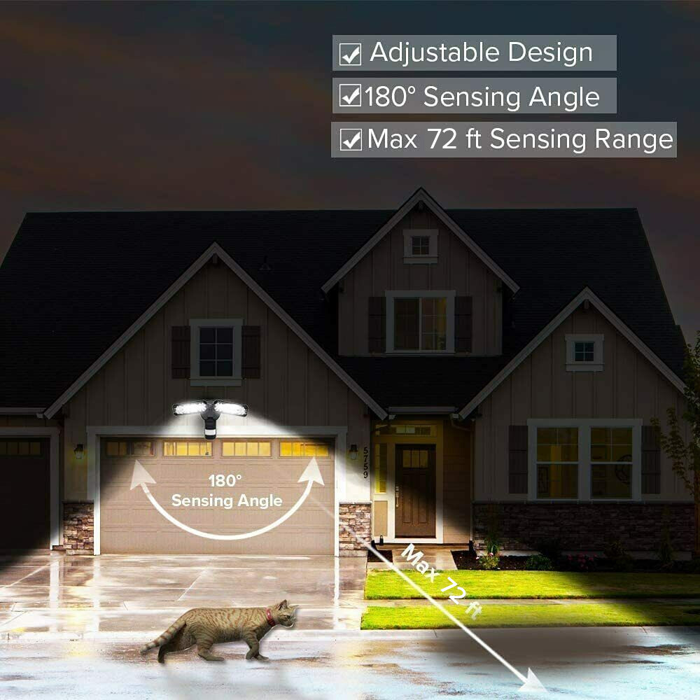 LED Motion Sensor Outdoor Security Light Wall Mounted Bright Floodlight SANSI