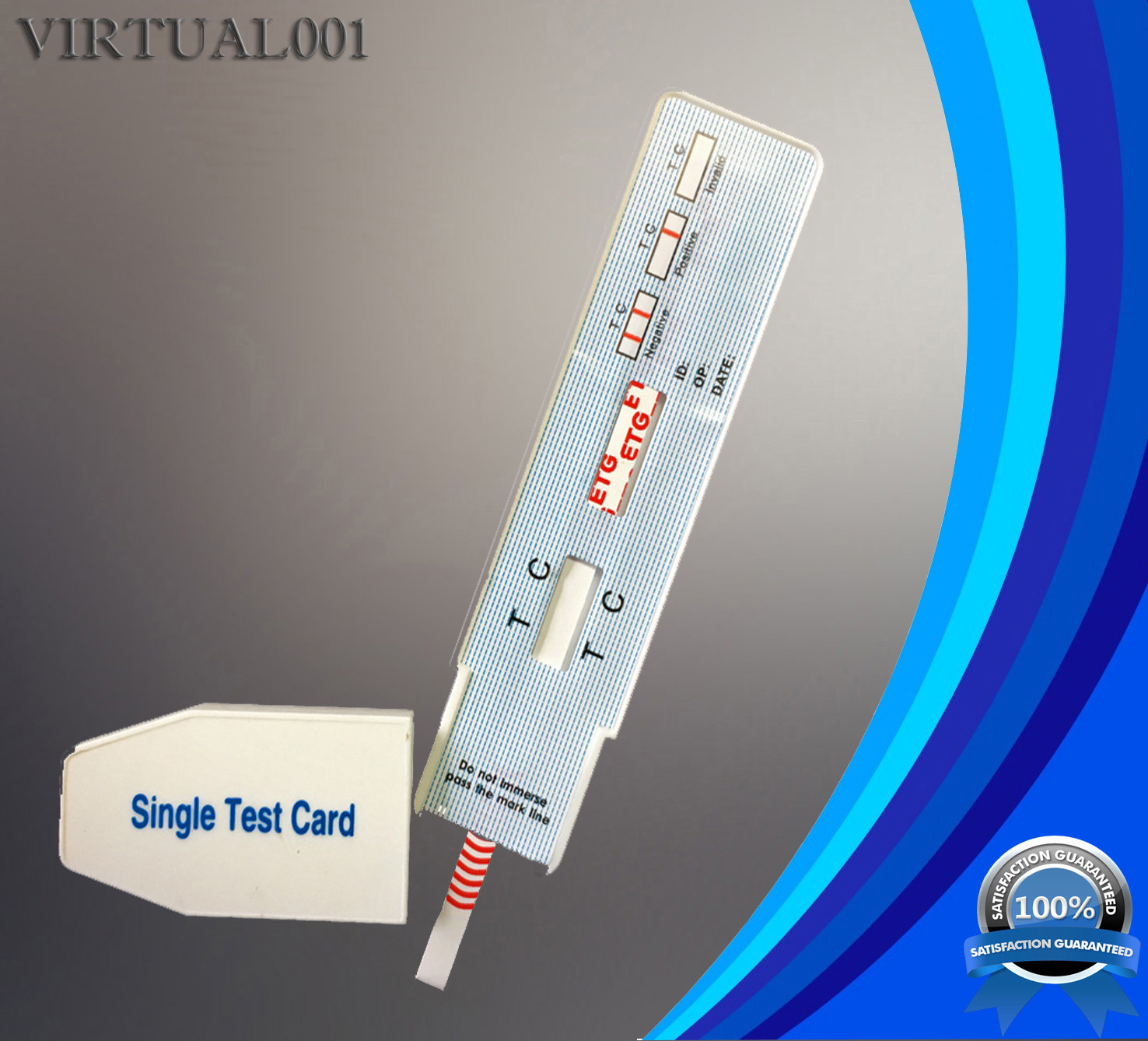 Box of 10 Tests ETG Alcohol Urine Dip Test Kit , Rapid Up to 80 hour 300 ng/ml